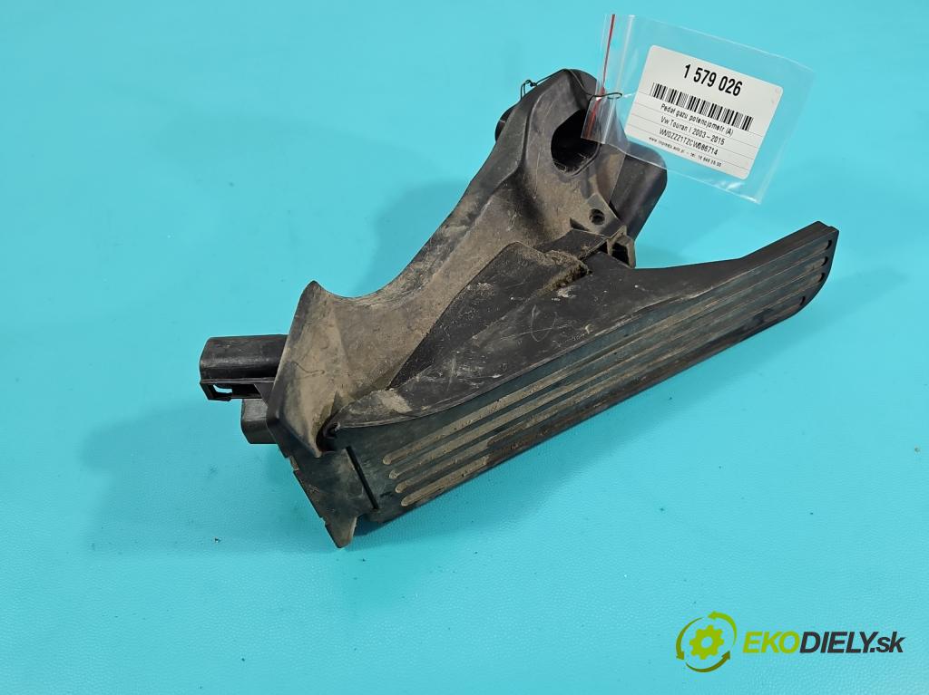 Vw Touran I 2003-2015 2.0 tdi 140 HP manual 103 kW 1968 cm3 5- pedal plyn potenciometr: 1T1721503J