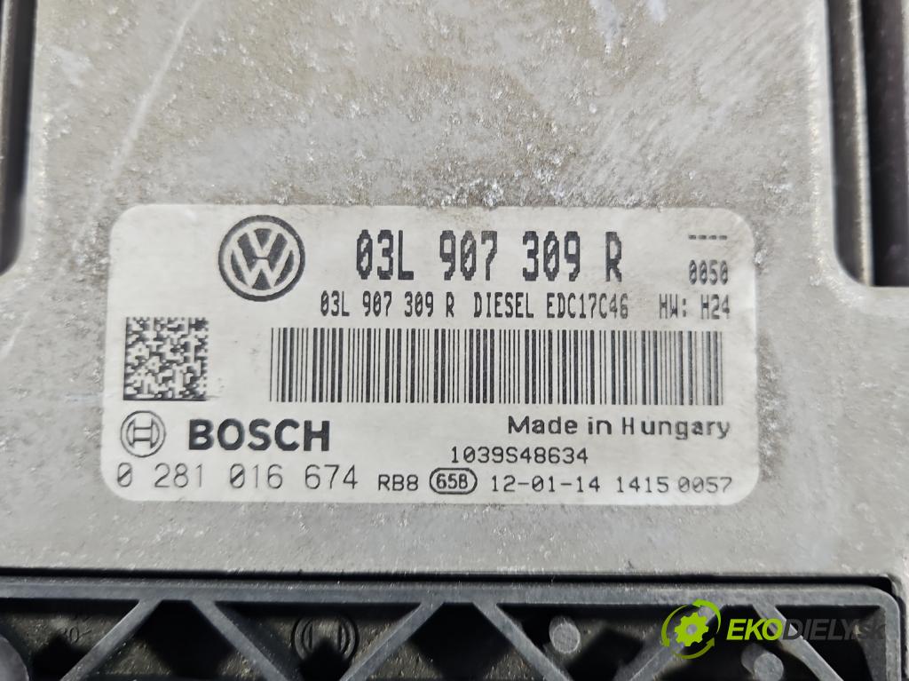 Vw Touran I 2003-2015 2.0 tdi 140 HP manual 103 kW 1968 cm3 5- riadiaca jednotka motora 03L907309R