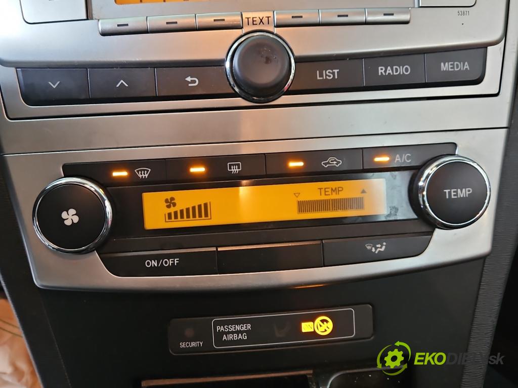 Toyota Avensis III T27 2009-2018 1.8 vvti 147 HP manual 108 kW 1798 cm3 4- panel kúrenia 