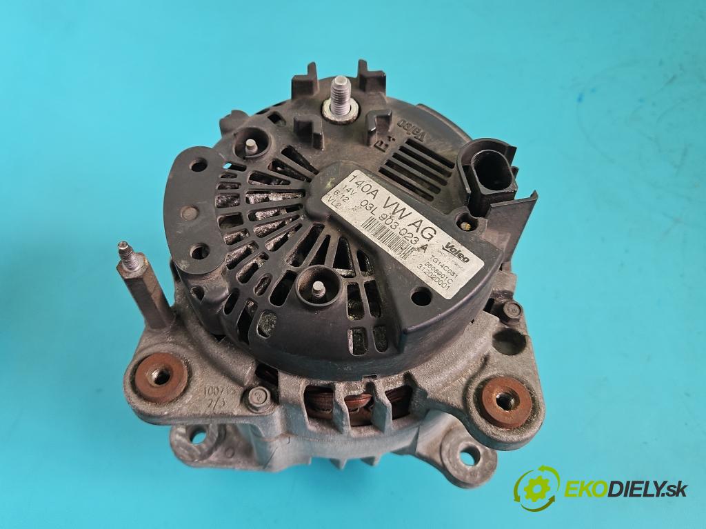 Vw Touran I 2003-2015 2.0 tdi 140 HP manual 103 kW 1968 cm3 5- Alternator 03L903023A (Alternátor)