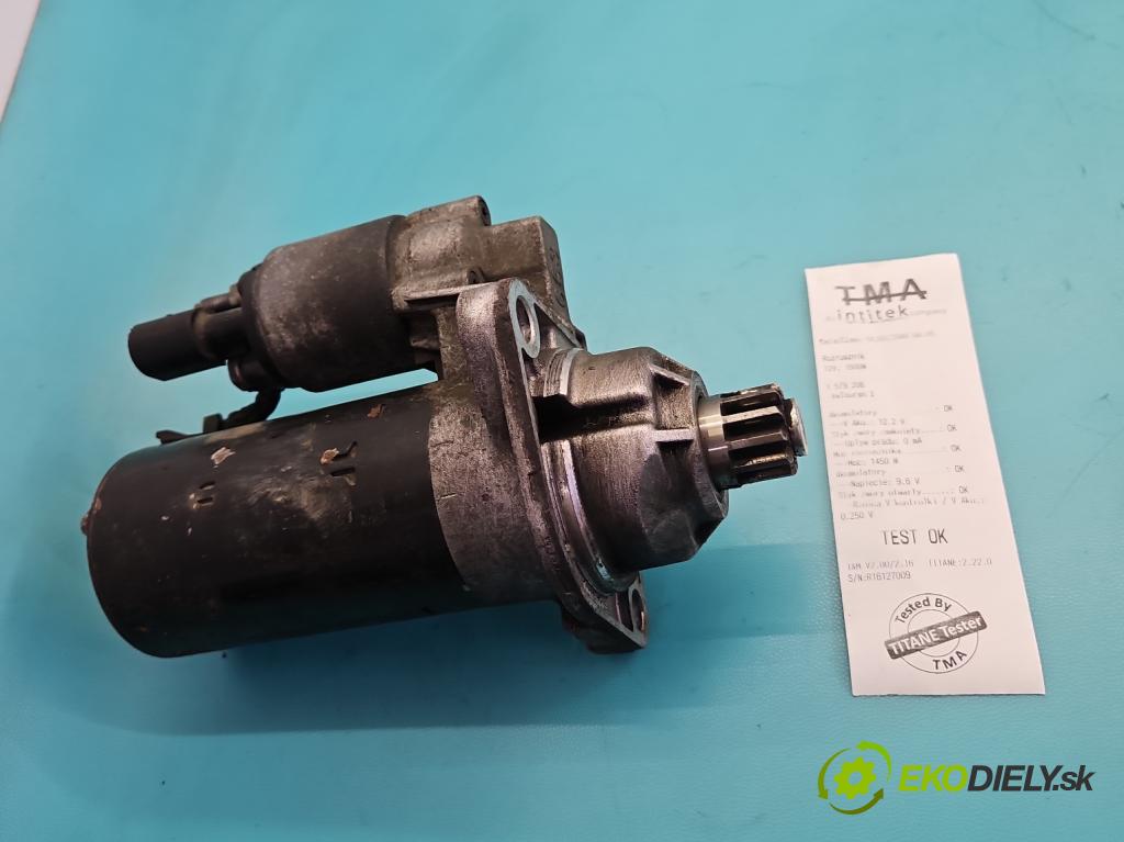 Vw Touran I 2003-2015 2.0 tdi 140 hp manual 103 kW 1968 cm3 5- startér: 02M911024 (Startér)