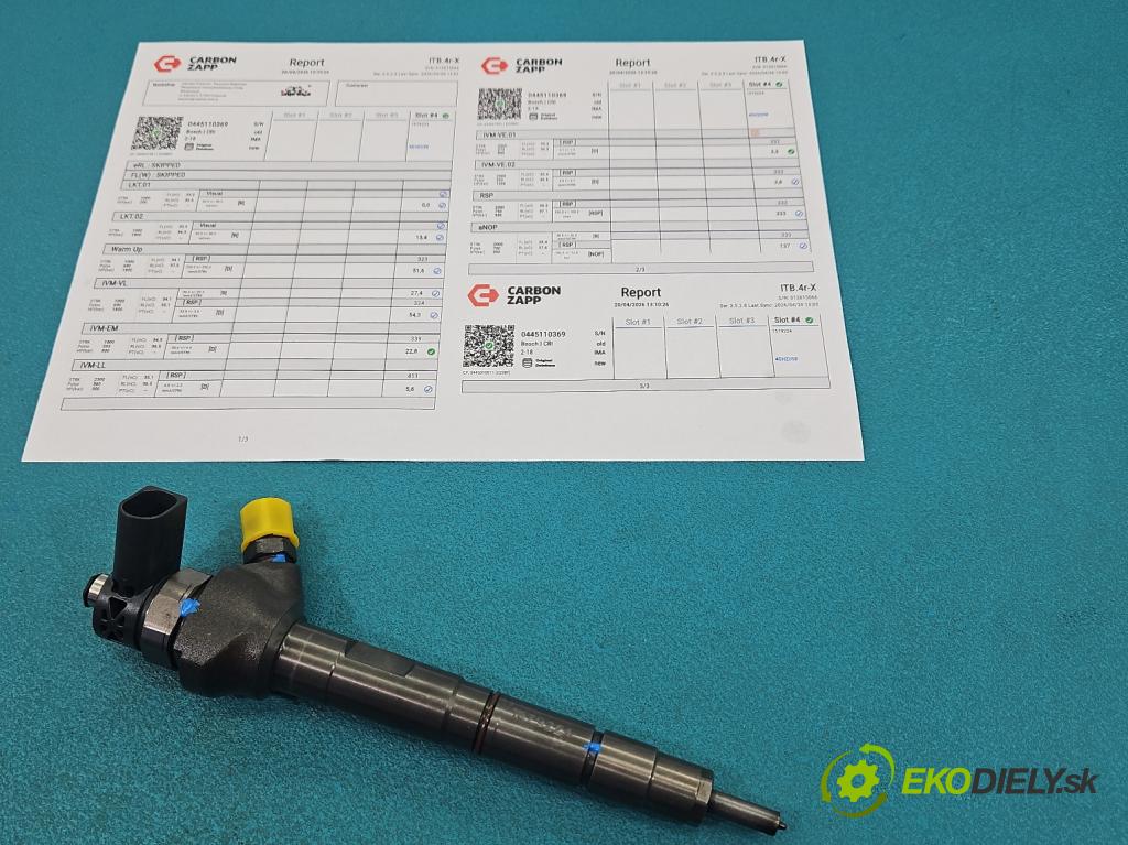 Vw Touran I 2003-2015 2.0 tdi 140 HP manual 103 kW 1968 cm3 5- vstrek 0445110369 (Vstrekovač paliva)