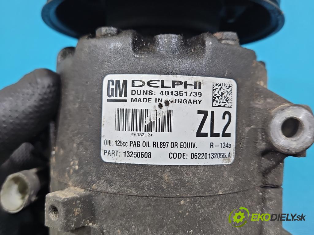 Opel Astra IV 2009-2015 1.4 T 140 HP manual 103 kW 1364 cm3 5- Kompresor: klimatizácie 13250608 (Kompresor klimatizácie)