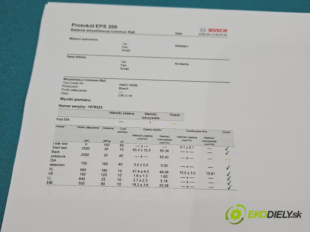 Honda CR-V III 2006-2011 2.2 i-CTDi 150 HP manual 110 kW 2199 cm3 5- vstrek diesel: 0445116006