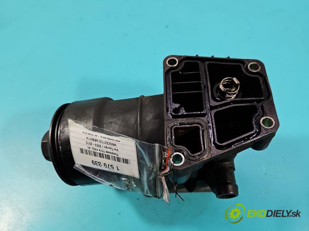 Vw Touran I 2003-2015 2.0 tdi 140 hp manual 103 kW 1968 cm3 5- Základ: filtra olej: 03L115389C (Kryt olejového filtru)