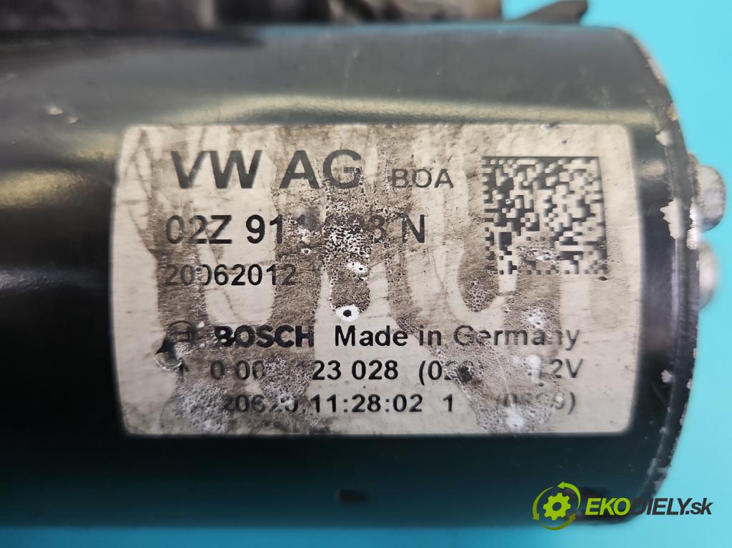 Vw Golf VI 2008-2013 1.6 tdi 105 hp manual 77 kW 1598 cm3 5- startér: 02Z911023N (Startér)