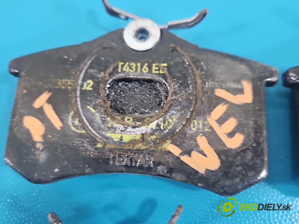 Vw Golf VI 2008-2013 1.6 tdi 105 HP manual 77 kW 1598 cm3 5- Štíty: brzdové zadné