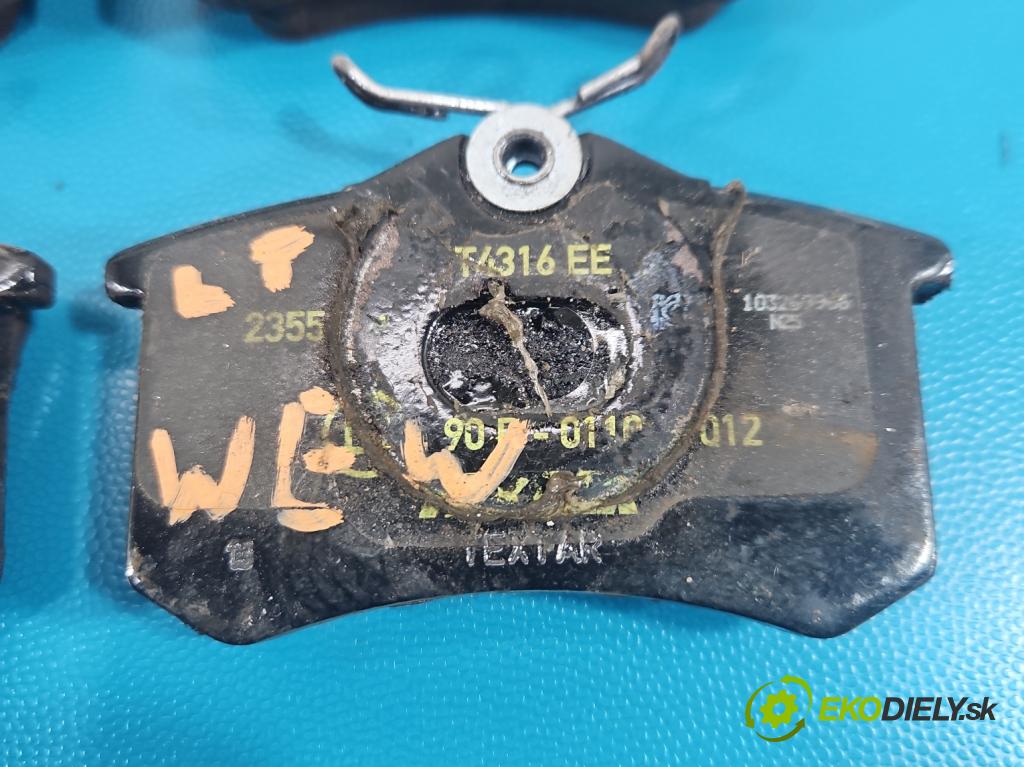 Vw Golf VI 2008-2013 1.6 tdi 105 HP manual 77 kW 1598 cm3 5- Štíty: brzdové zadné