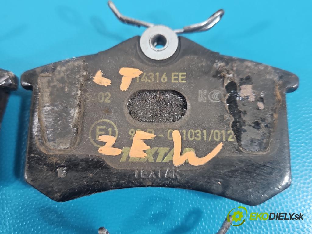 Vw Golf VI 2008-2013 1.6 tdi 105 HP manual 77 kW 1598 cm3 5- Štíty: brzdové zadné