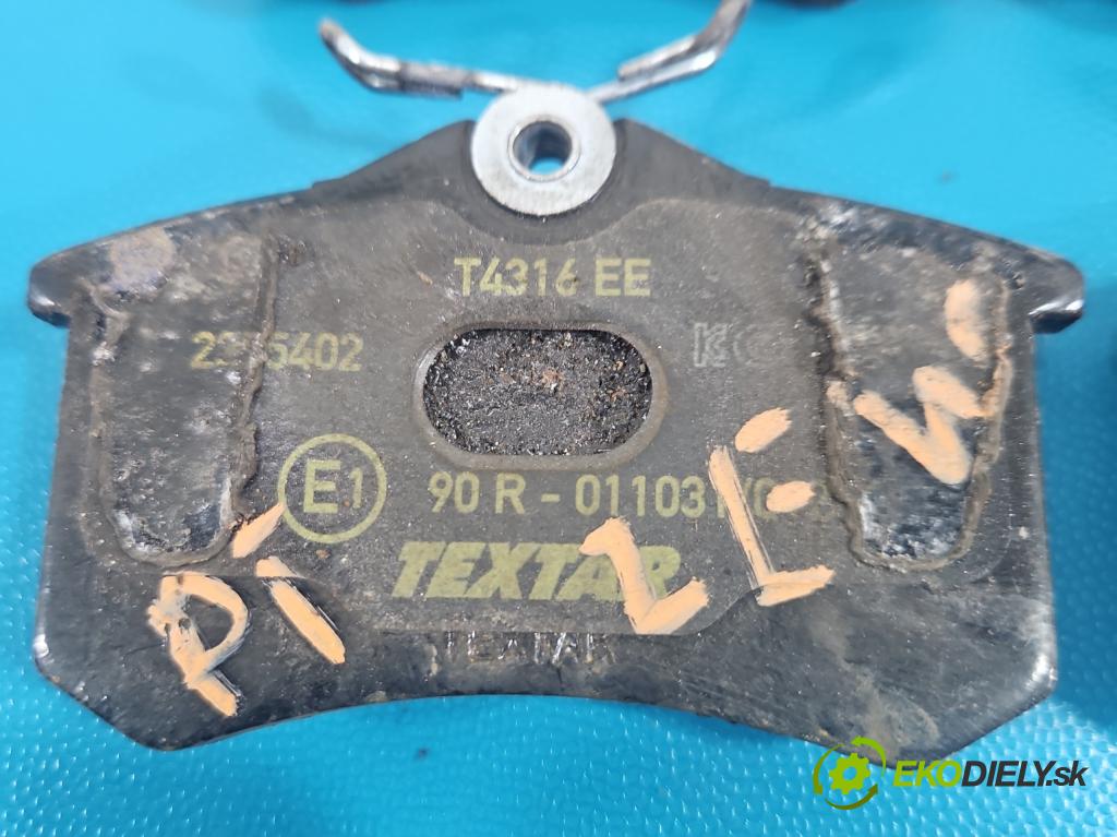 Vw Golf VI 2008-2013 1.6 tdi 105 HP manual 77 kW 1598 cm3 5- Štíty: brzdové zadné