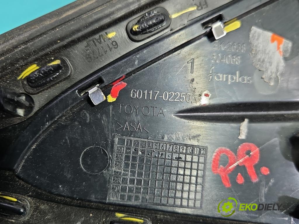 Toyota Corolla E21 2019- 1.8 16V 98 hp automatic 72 kW 1798 cm3 4- kryt plastová 60117-02250