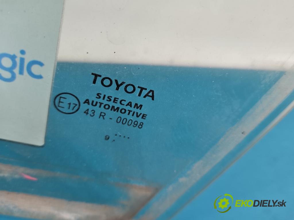 Toyota Corolla E21 2019- 1.8 16V 98 HP automatic 72 kW 1798 cm3 4- sklo dvere predné ľavé