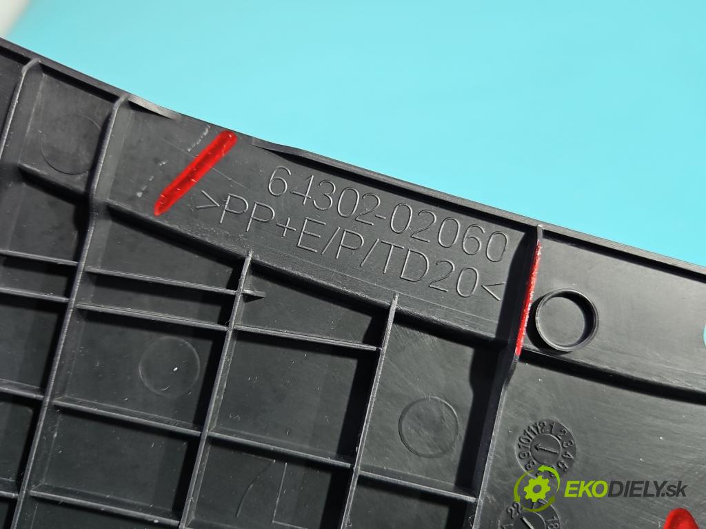 Toyota Corolla E21 2019- 1.8 16V 98 hp automatic 72 kW 1798 cm3 4- kryt plastová 64302-02060