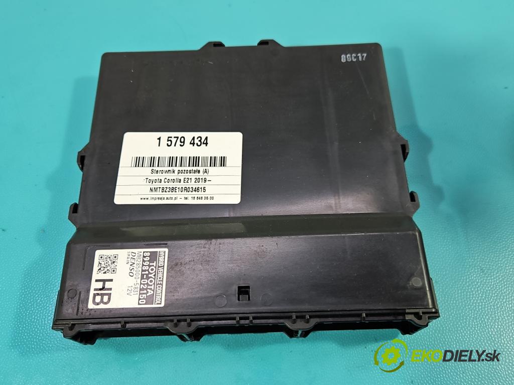 Toyota Corolla E21 2019- 1.8 16V 98 HP automatic 72 kW 1798 cm3 4- riadiaca jednotka ostatné 89981-02150