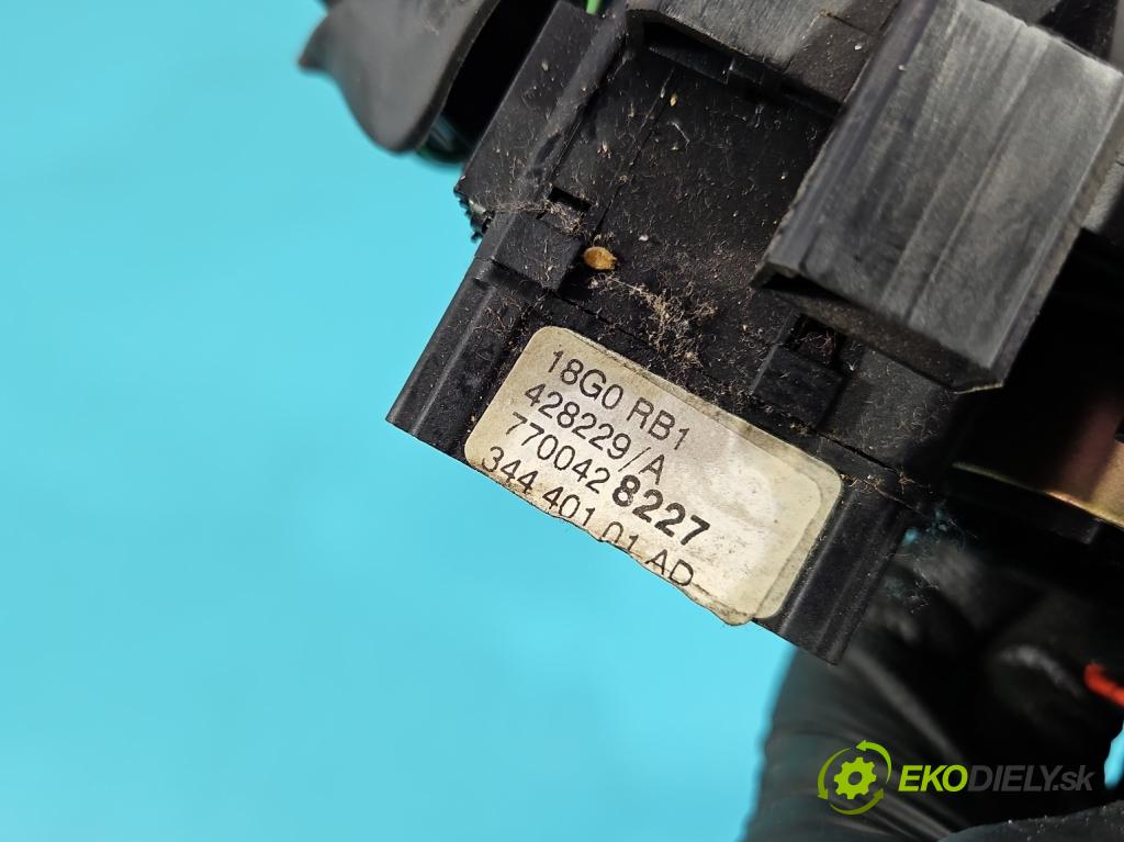 Renault Megane I 1995-2003 1.6 16V 107 HP manual 79 kW 1598 cm3 5- prepínač komplex: 7700428227 (Prepínacie páčky pod volantom)