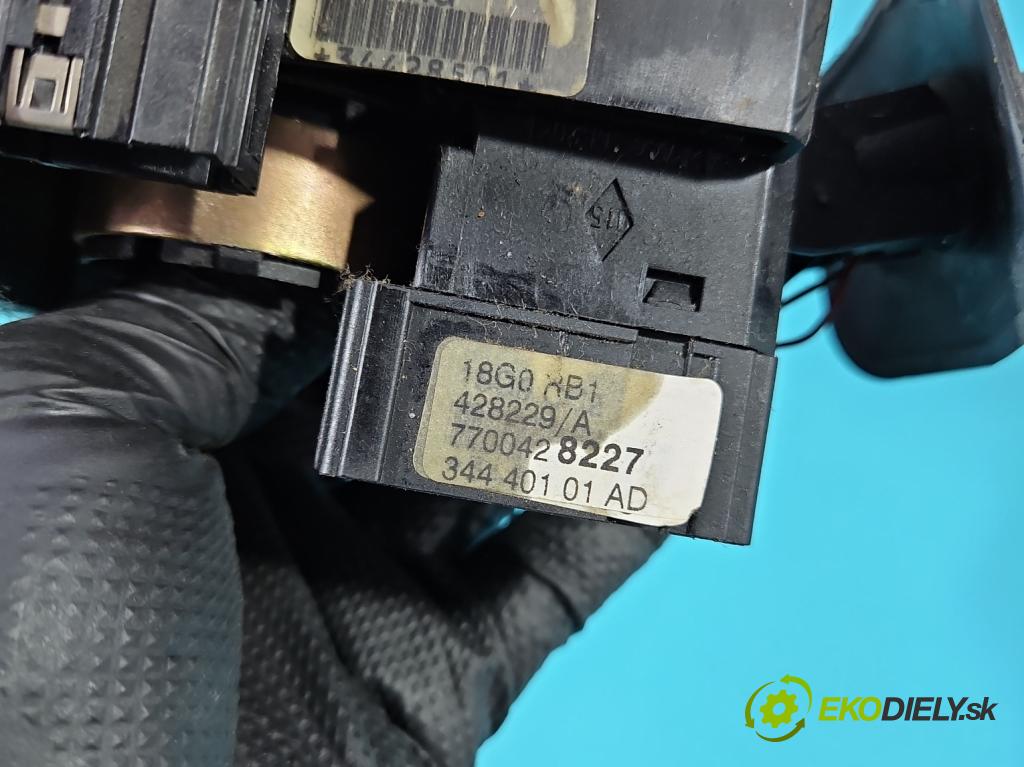 Renault Megane I 1995-2003 1.6 16V 107 HP manual 79 kW 1598 cm3 5- prepínač komplex: 7700428227 (Prepínacie páčky pod volantom)