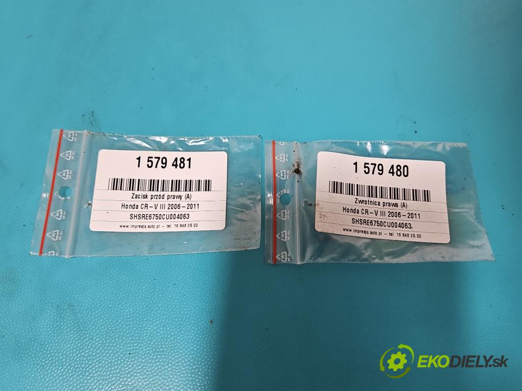 Honda CR-V III 2006-2011 2.2 i-CTDi 150 HP manual 110 kW 2199 cm3 5- náboj pravé  (Náboj kolesa)