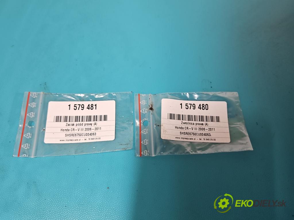 Honda CR-V III 2006-2011 2.2 i-CTDi 150 HP manual 110 kW 2199 cm3 5- brzdič predné pravý  (Kľučka dverí ostatné)