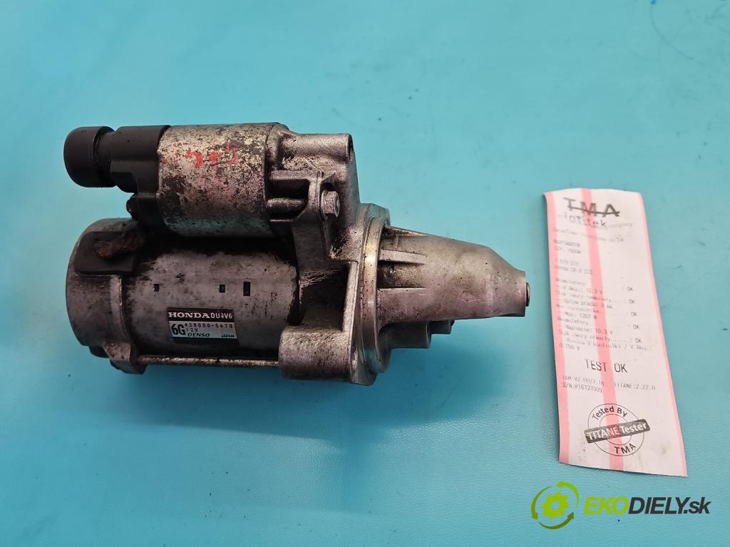 Honda CR-V III 2006-2011 2.2 i-CTDi 150 hp manual 110 kW 2199 cm3 5- startér: 428000-5670 (Startér)