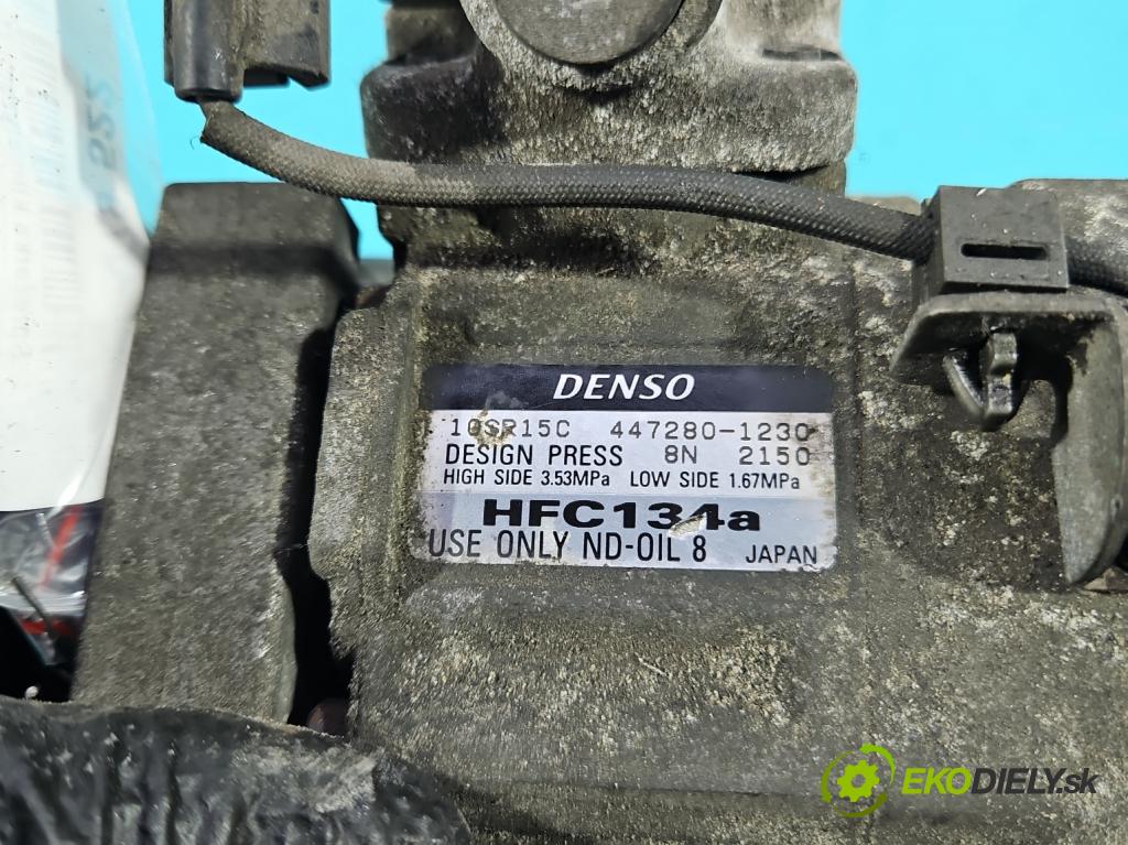Honda CR-V III 2006-2011 2.2 i-CTDi 150 HP manual 110 kW 2199 cm3 5- Kompresor: klimatizácie 447280-1230 (Kompresor klimatizácie)