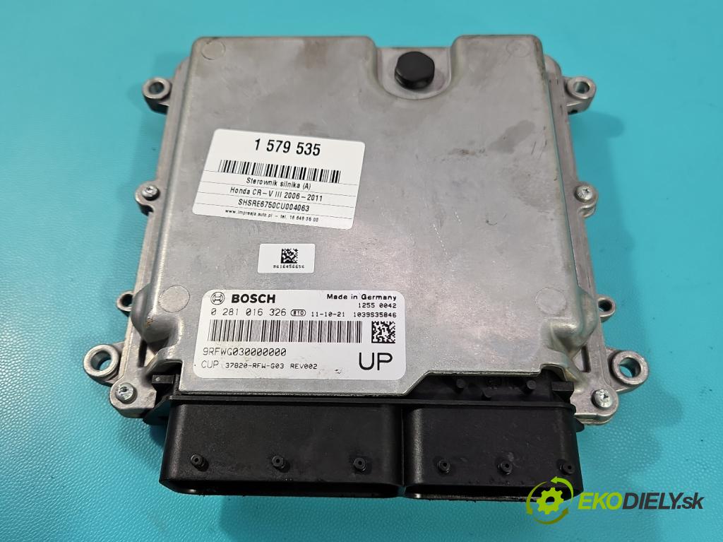 Honda CR-V III 2006-2011 2.2 i-CTDi 150 HP manual 110 kW 2199 cm3 5- riadiaca jednotka motora 0281016326