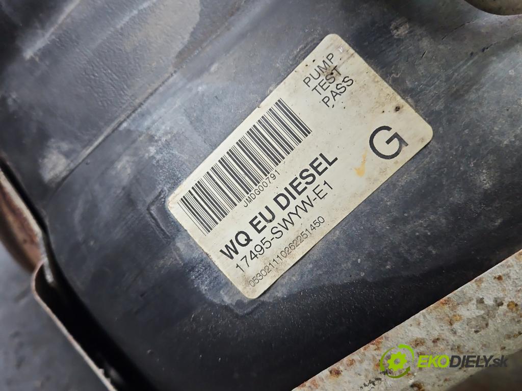 Honda CR-V III 2006-2011 2.2 i-CTDi 150 HP manual 110 kW 2199 cm3 5- Nádrž: palivo 17495-SWYW (Palivová nádrž)