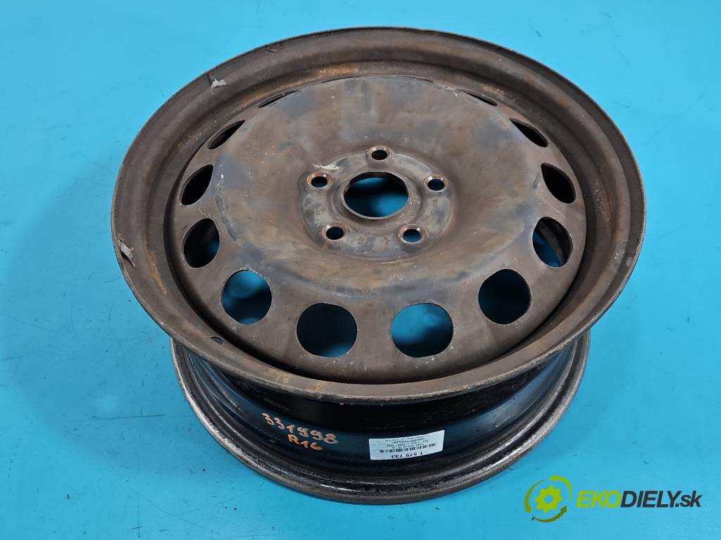 Seat Toledo III 2004-2009 1.6 SR 102 HP manual 75 kW 1595 cm3 5- Disk oceľový 16