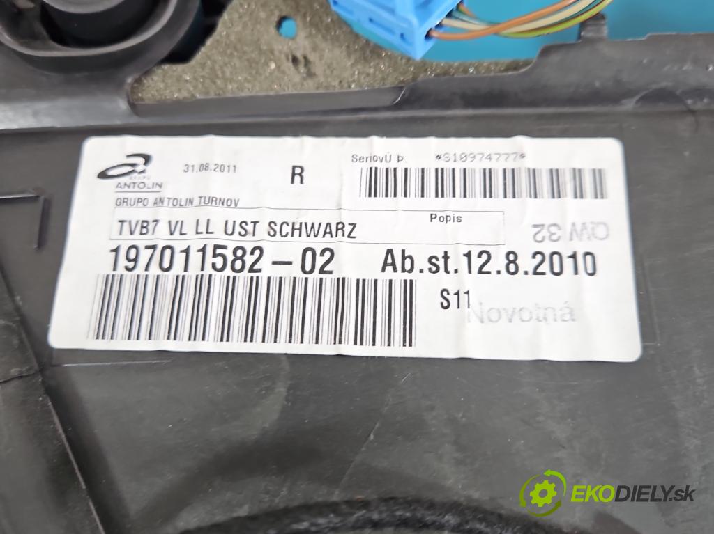 Vw Passat B7 2010-2014 2.0 tdi 140 HP manual 103 kW 1968 cm3 5- Čalounictví: dvere predné ľavé 3AB867011
