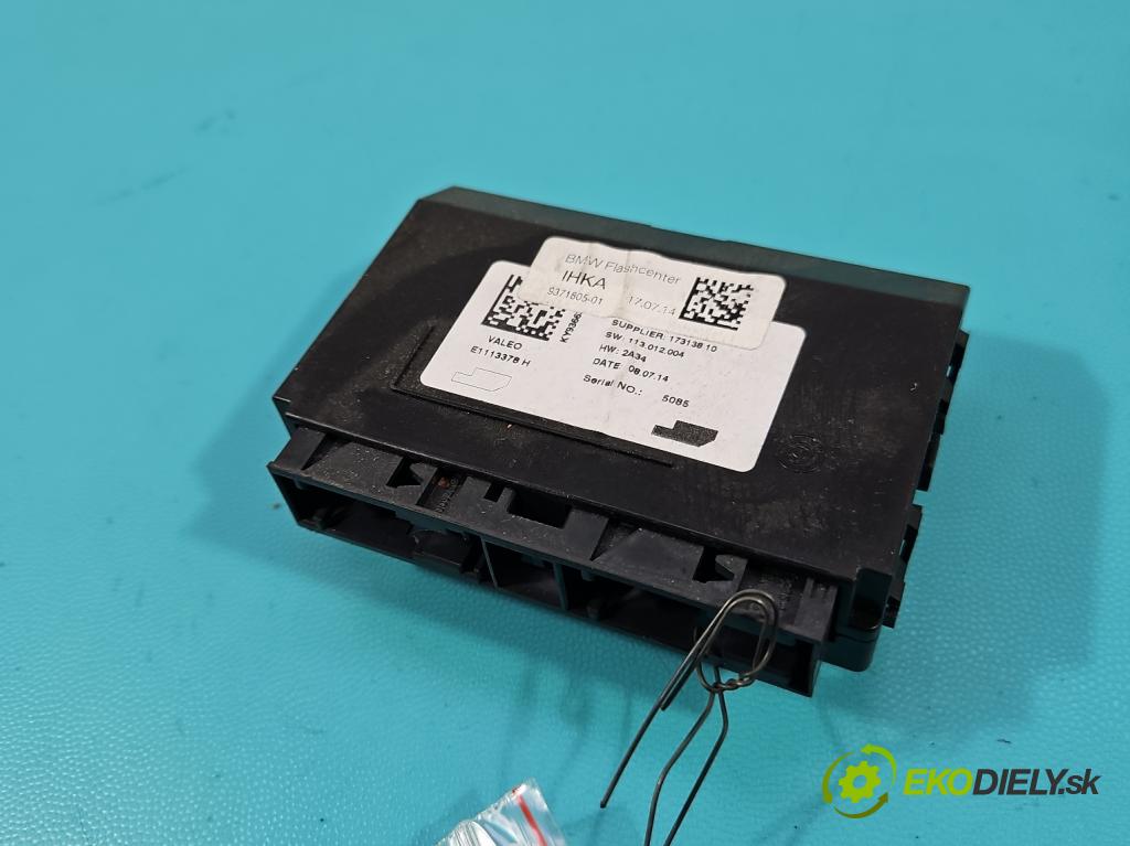 Bmw i3 2013–2022 0.0 elektrický: 170 hp automatic 125 kW 1 cm3 5- řídící jednotka E1113378H
