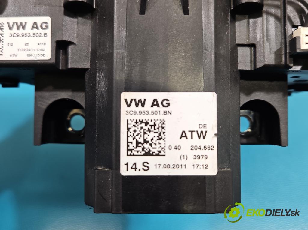 Vw Passat B7 2010-2014 2.0 tdi 140 HP manual 103 kW 1968 cm3 5- prepínač komplex: 3C9953501BN (Prepínacie páčky pod volantom)