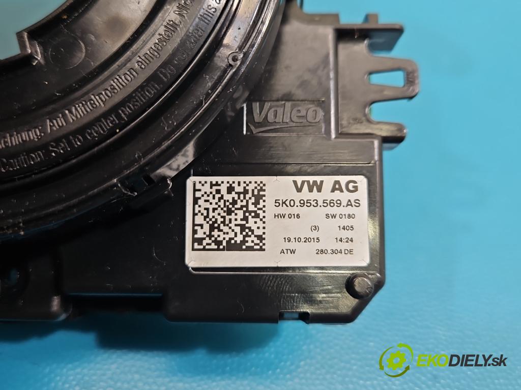 Vw Passat B7 2010-2014 2.0 tdi 140 HP manual 103 kW 1968 cm3 5- Páska: airbag 5K0953569AS (Airbag)