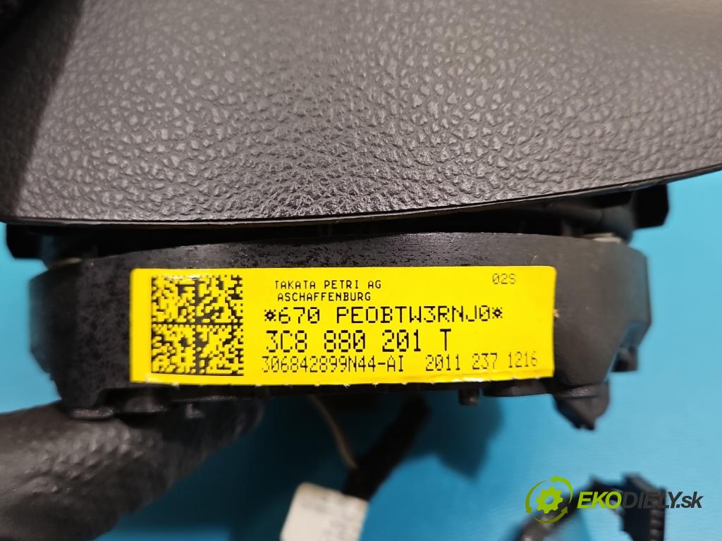 Vw Passat B7 2010-2014 2.0 tdi 140 hp manual 103 kW 1968 cm3 5- Polštář: vzduch: Řidič: 3C8880201T (Airbag)