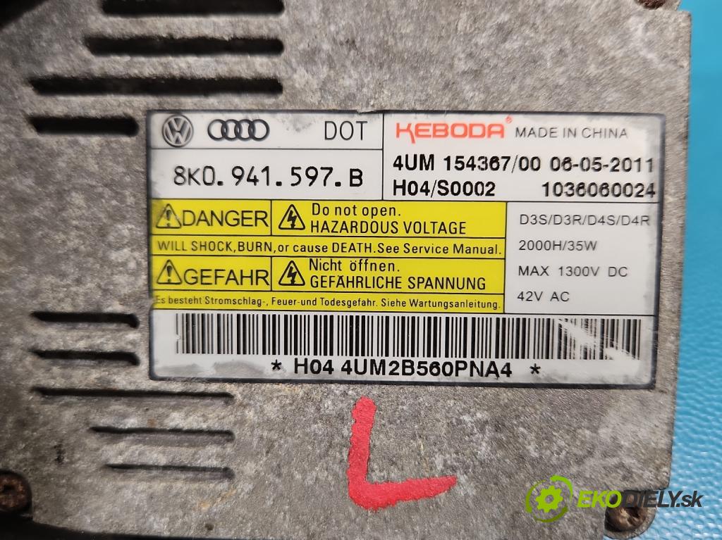 Vw Passat B7 2010-2014 2.0 tdi 140 HP manual 103 kW 1968 cm3 5- střídač: xenon 8K0941597B (Riadiaca jednotka xenónu)