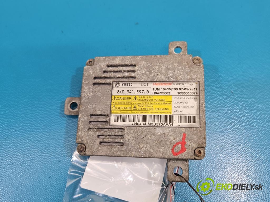 Vw Passat B7 2010-2014 2.0 tdi 140 hp manual 103 kW 1968 cm3 5- měnič xenon 8K0941597B (Řídící jednotka xenonu)