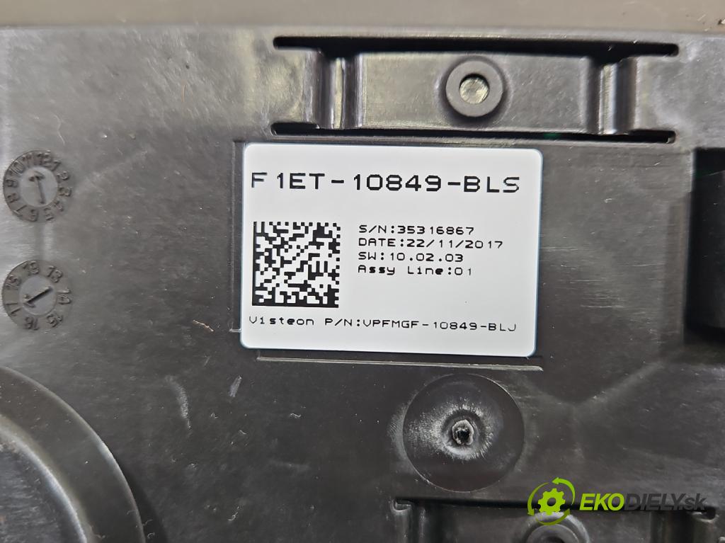 Ford Focus Mk3 2010-2018 1.5 tdci 95 HP manual 70 kW 1499 cm3 5- prístrojovka/ budíky F1ET-14F094-BB (Prístrojová doska)