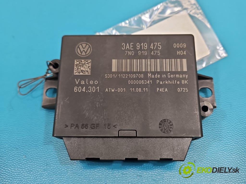 Vw Passat B7 2010-2014 2.0 tdi 140 HP manual 103 kW 1968 cm3 5- riadiaca jednotka parkovaní: 3AE919475