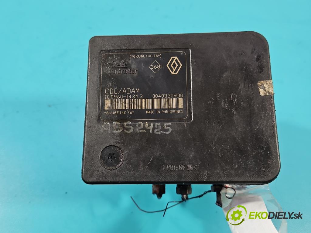 Renault Espace IV 2003-2014 2.0 dci 150 HP manual 110 kW 1995 cm3 5- čerpadlo abs 100960-14343 (Pumpa ABS)