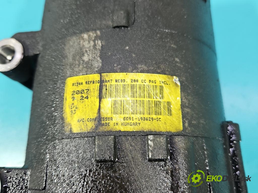 Ford Mondeo Mk4 2007-2014 2.0 tdci 131 HP automatic 96 kW 1997 cm3 5- Kompresor: klimatizácie 6G91-19D629-GC (Kompresor klimatizácie)