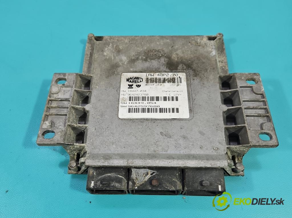 Peugeot 206 1.1 8V 60 HP manual 44 kW 1124 cm3 5- riadiaca jednotka motora IAW 48P2.70