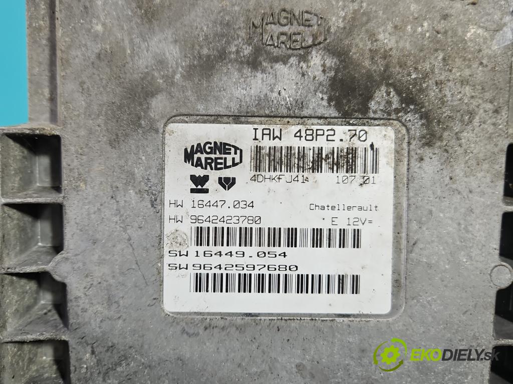 Peugeot 206 1.1 8V 60 HP manual 44 kW 1124 cm3 5- riadiaca jednotka motora IAW 48P2.70