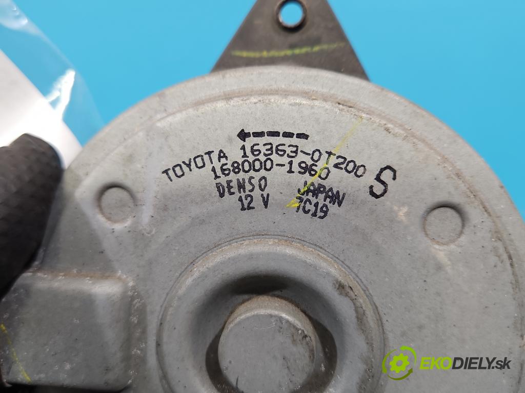 Toyota Corolla E21 2019- 1.8 16V 98 hp automatic 72 kW 1798 cm3 4- ventilátor chladič 16363-0T200