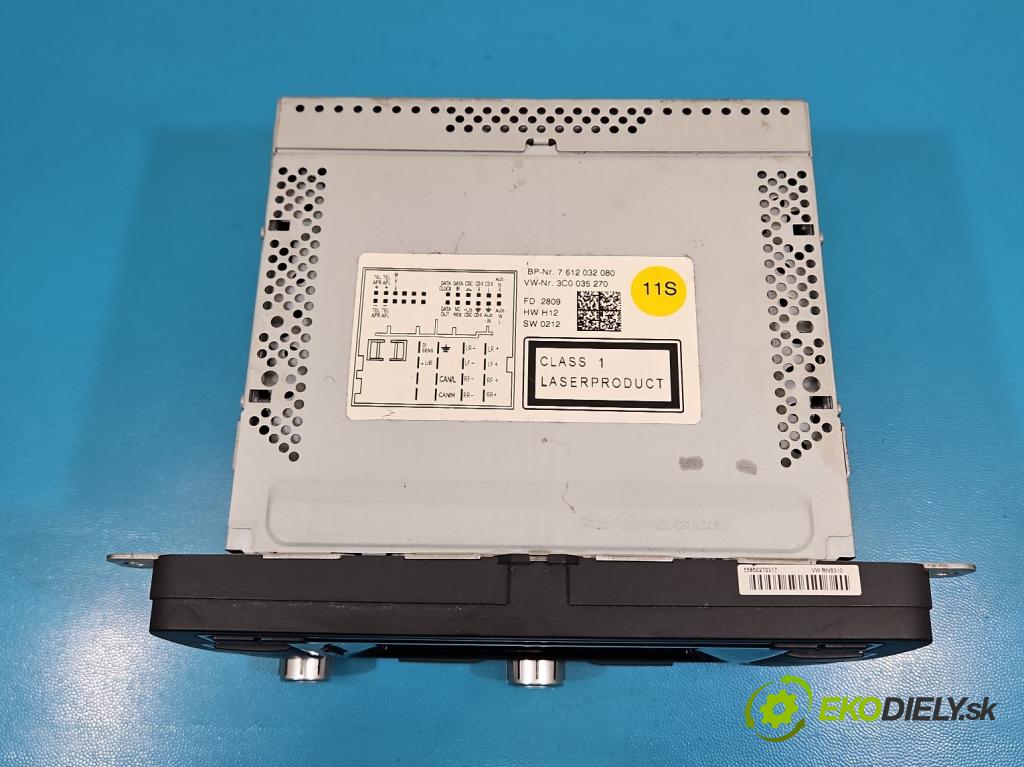 Vw Tiguan I 2007-2016 1.4 TSI 150 HP manual 110 kW 1390 cm3 5- Radio originál 3C0035270