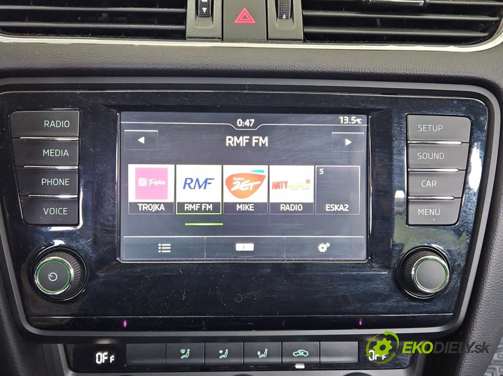 Skoda Octavia III 2013- 1.4 TSI 150 HP manual 110 kW 1395 cm3 5- Zobrazit: 5E0919605H (Prístrojová doska)