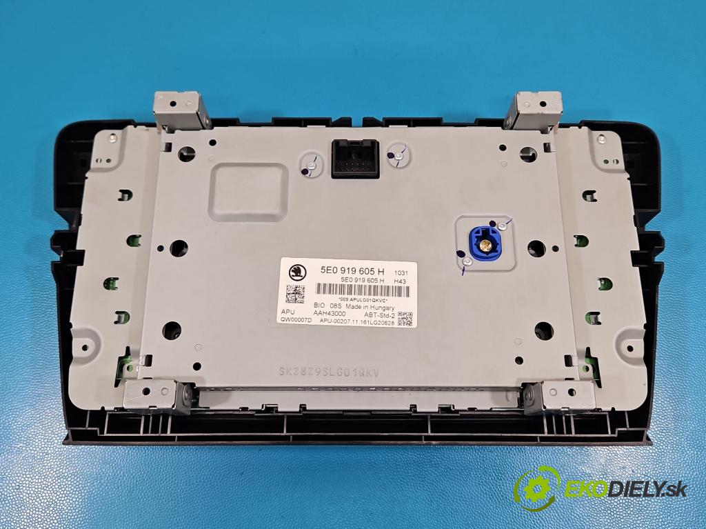 Skoda Octavia III 2013- 1.4 TSI 150 HP manual 110 kW 1395 cm3 5- Zobrazit: 5E0919605H (Prístrojová doska)