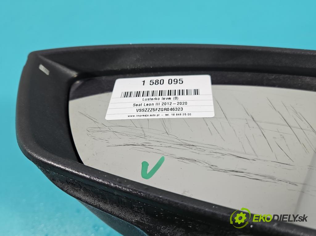Seat Leon III 2012-2020 2.0 tdi 150 HP manual 110 kW 1968 cm3 5- zrkadlo ľavé  (Kľučka dverí ostatné)