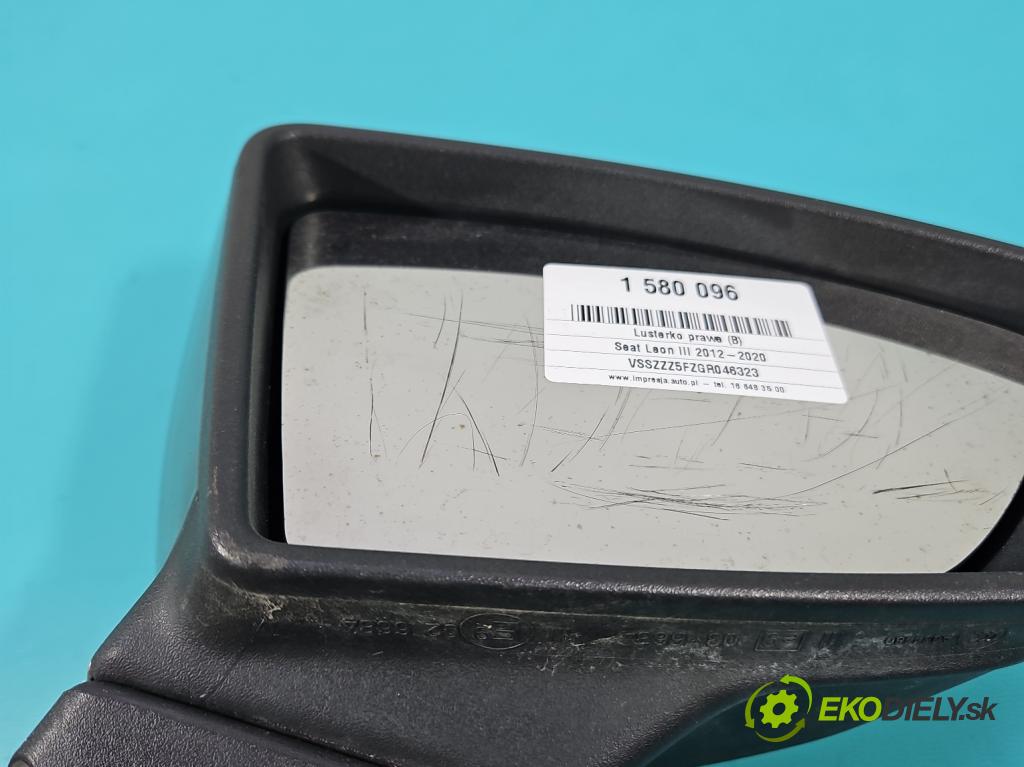 Seat Leon III 2012-2020 2.0 tdi 150 HP manual 110 kW 1968 cm3 5- zrkadlo pravé  (Kľučka dverí ostatné)