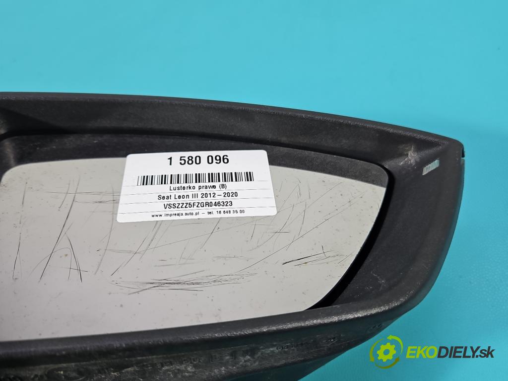 Seat Leon III 2012-2020 2.0 tdi 150 HP manual 110 kW 1968 cm3 5- zrkadlo pravé  (Kľučka dverí ostatné)