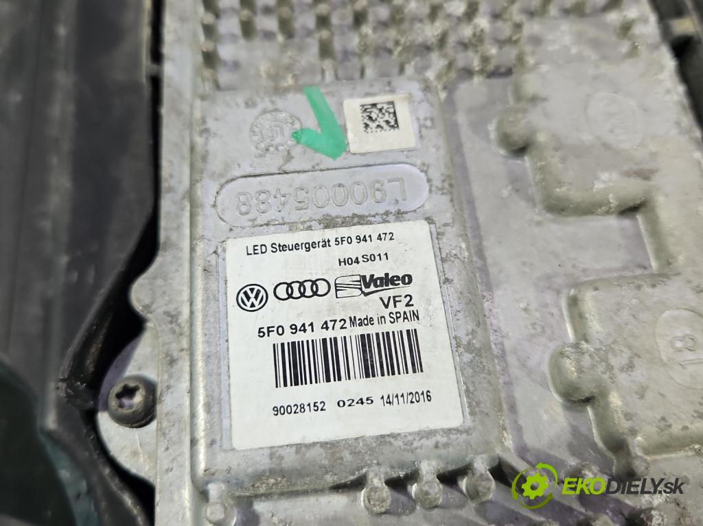 Seat Leon III 2012-2020 2.0 tdi 150 HP manual 110 kW 1968 cm3 5- Reflektor: ľavý 5F1941007E (Kľučka dverí ostatné)