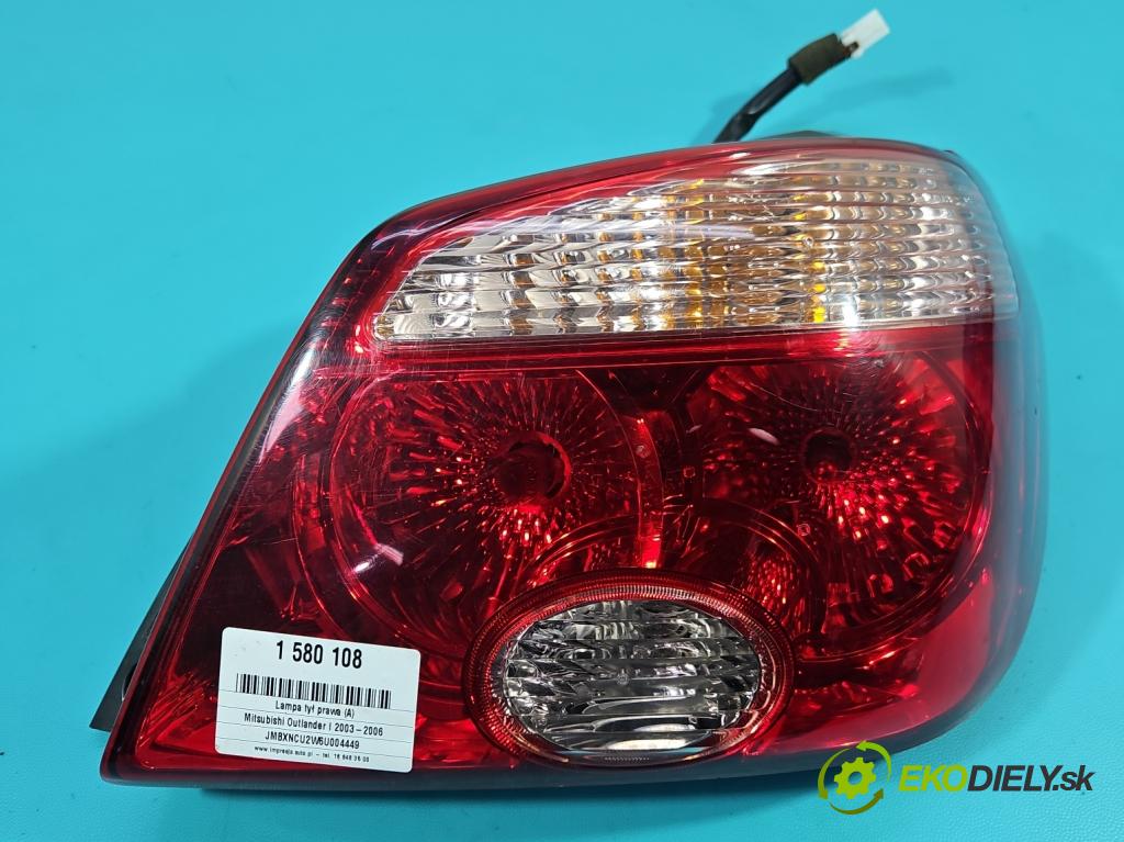 Mitsubishi Outlander I 2003-2006 2.0 16V 136 HP manual 100 kW 1997 cm3 5- svetlo / reflektor zadné pravé  (Kľučka dverí ostatné)