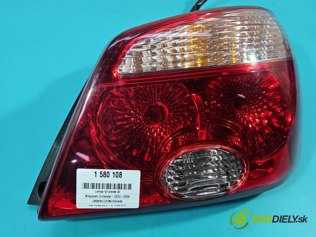 Mitsubishi Outlander I 2003-2006 2.0 16V 136 HP manual 100 kW 1997 cm3 5- svetlo / reflektor zadné pravé  (Kľučka dverí ostatné)